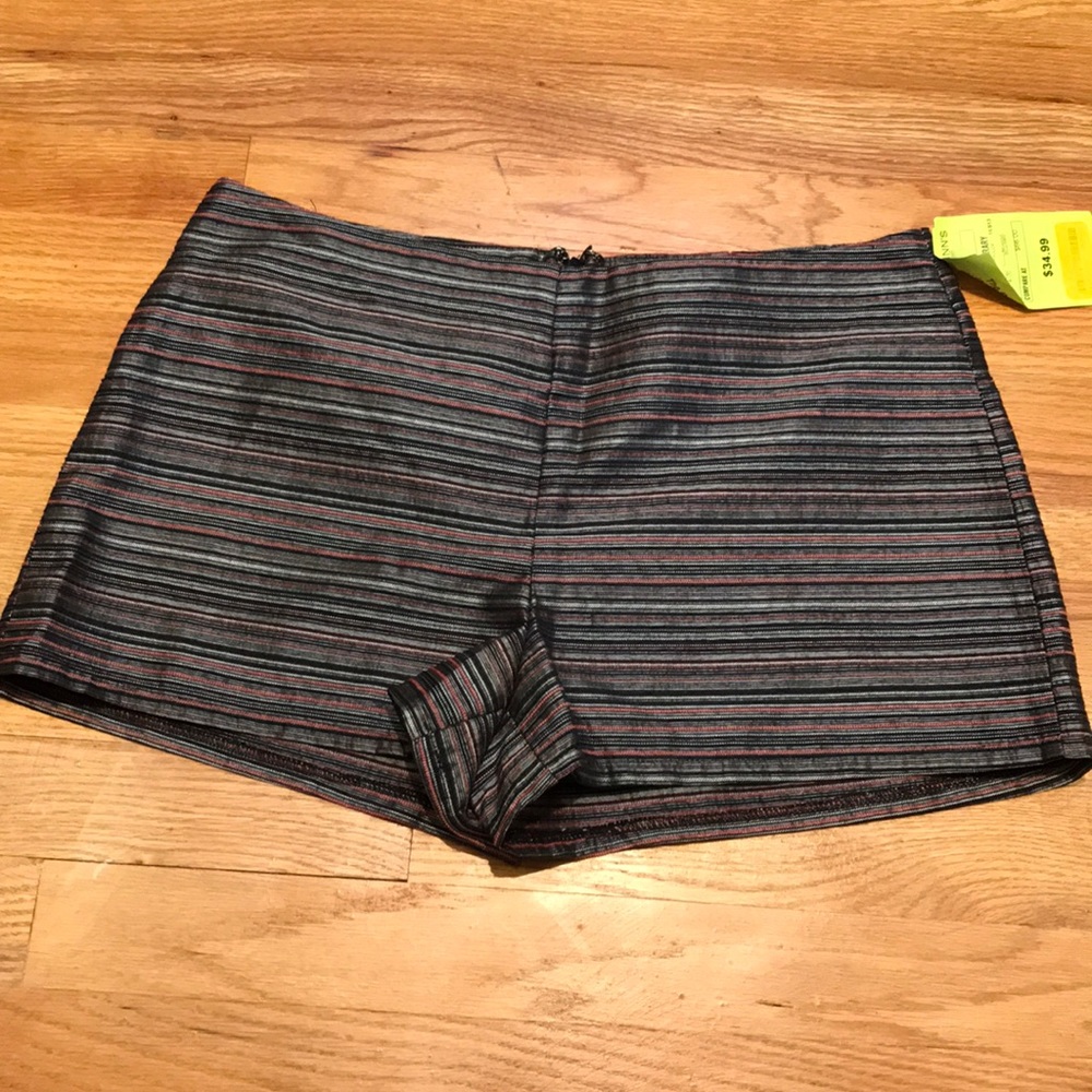 NWT High waisted metallic shorts